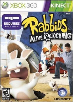 Raving Rabbids: Alive & Kicking (Xbox 360) by Ubi Soft Entertainment Box Art