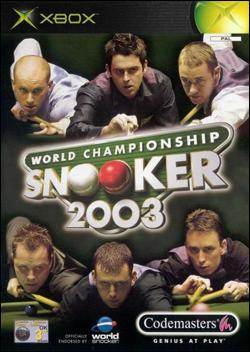 World Championship Snooker 2003 (Xbox) by Codemasters Box Art