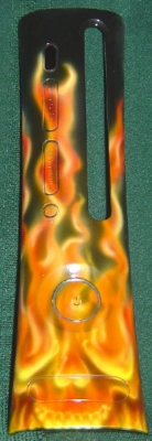 Orange Flames and Flaming Skull - Design 1